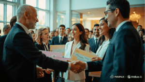 Diverse students and private donors at 2026 scholarship ceremony.